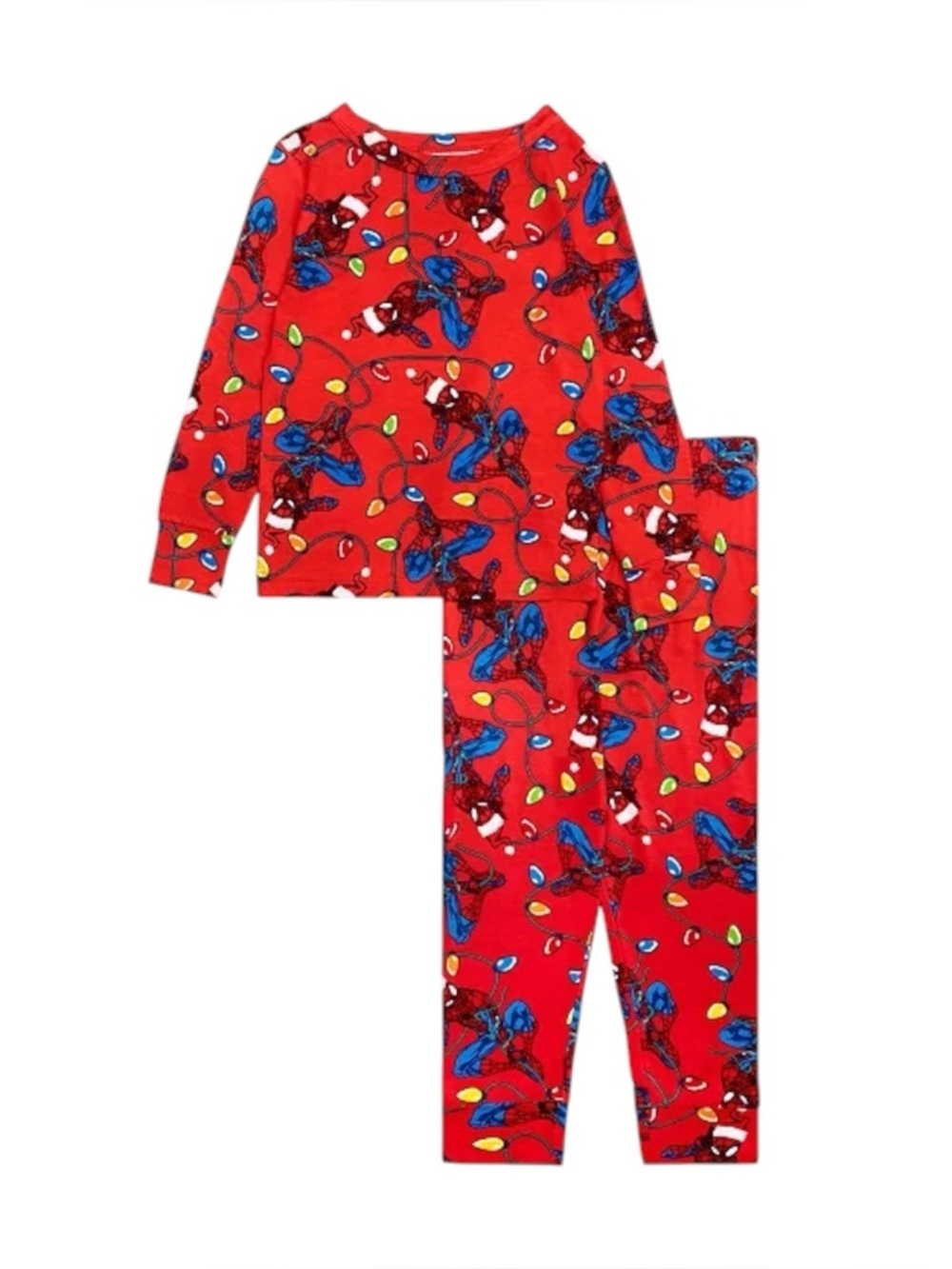 Spiderman Toddler Boys' Tight Fit Long-Sleeve Pajama, 2-Piece Set